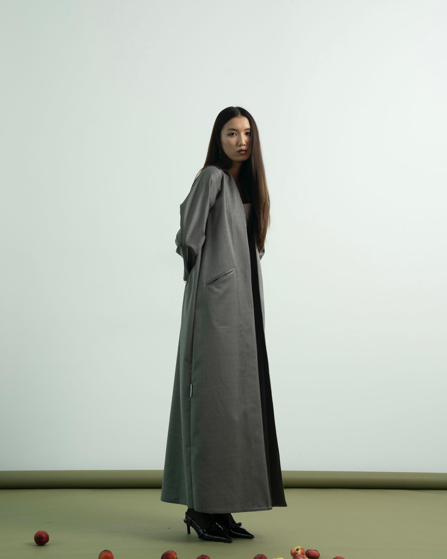Grey Suited Abaya