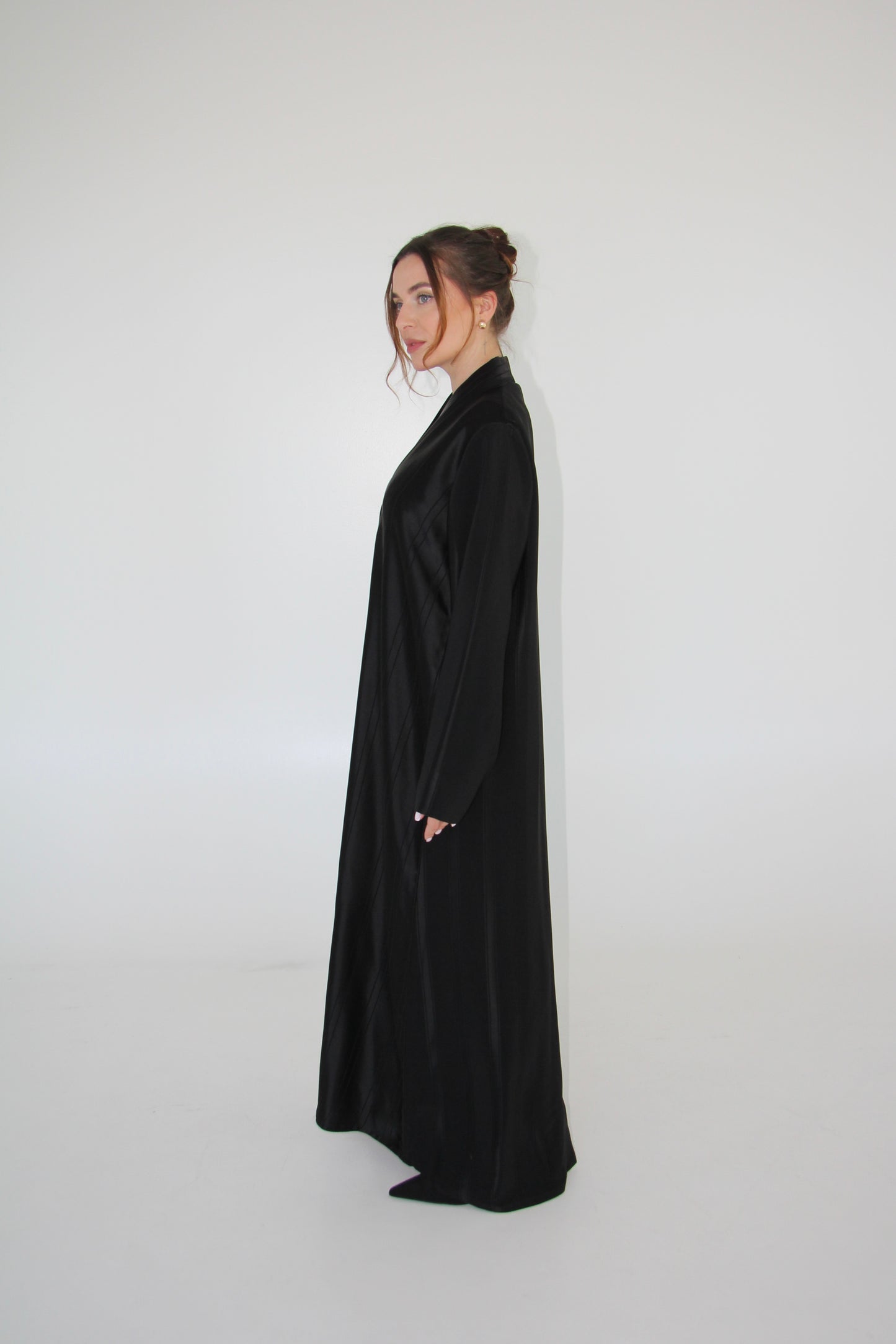 Black Stripes Abaya