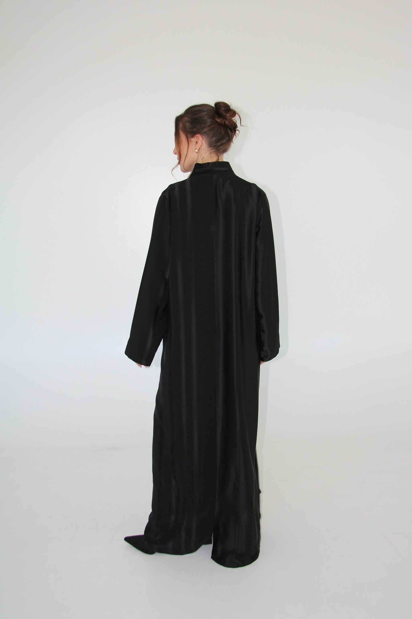 Black Stripes Abaya
