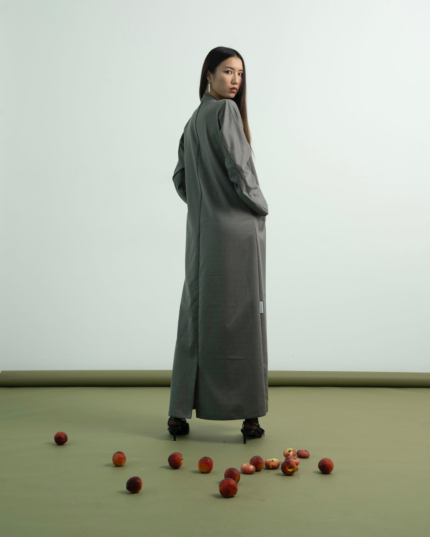 Grey Suited Abaya