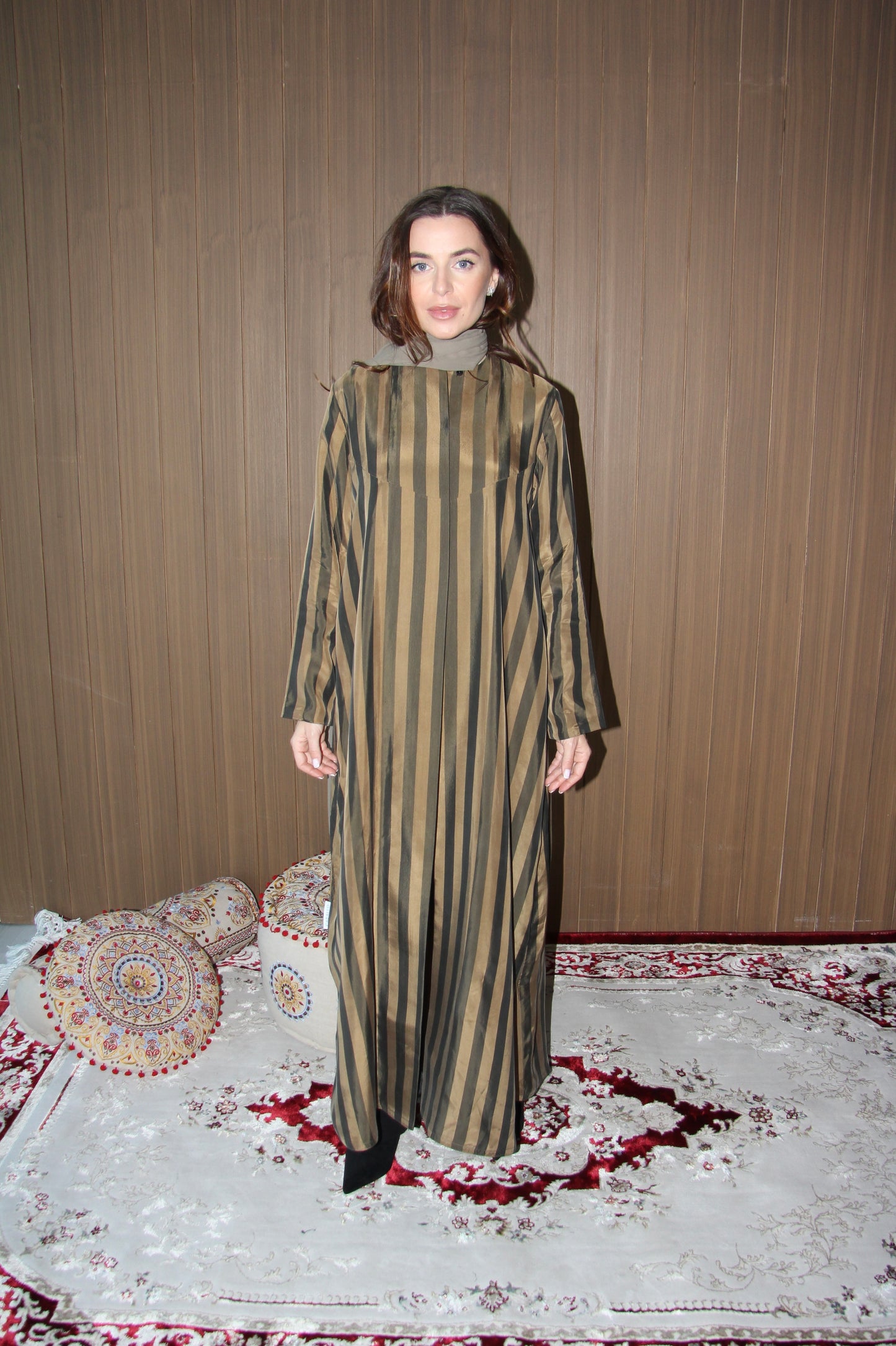 Golden Stripes Abaya