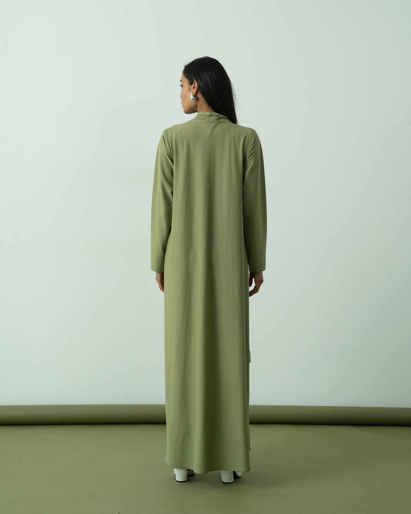 Fern Green Basic Stretch Abaya