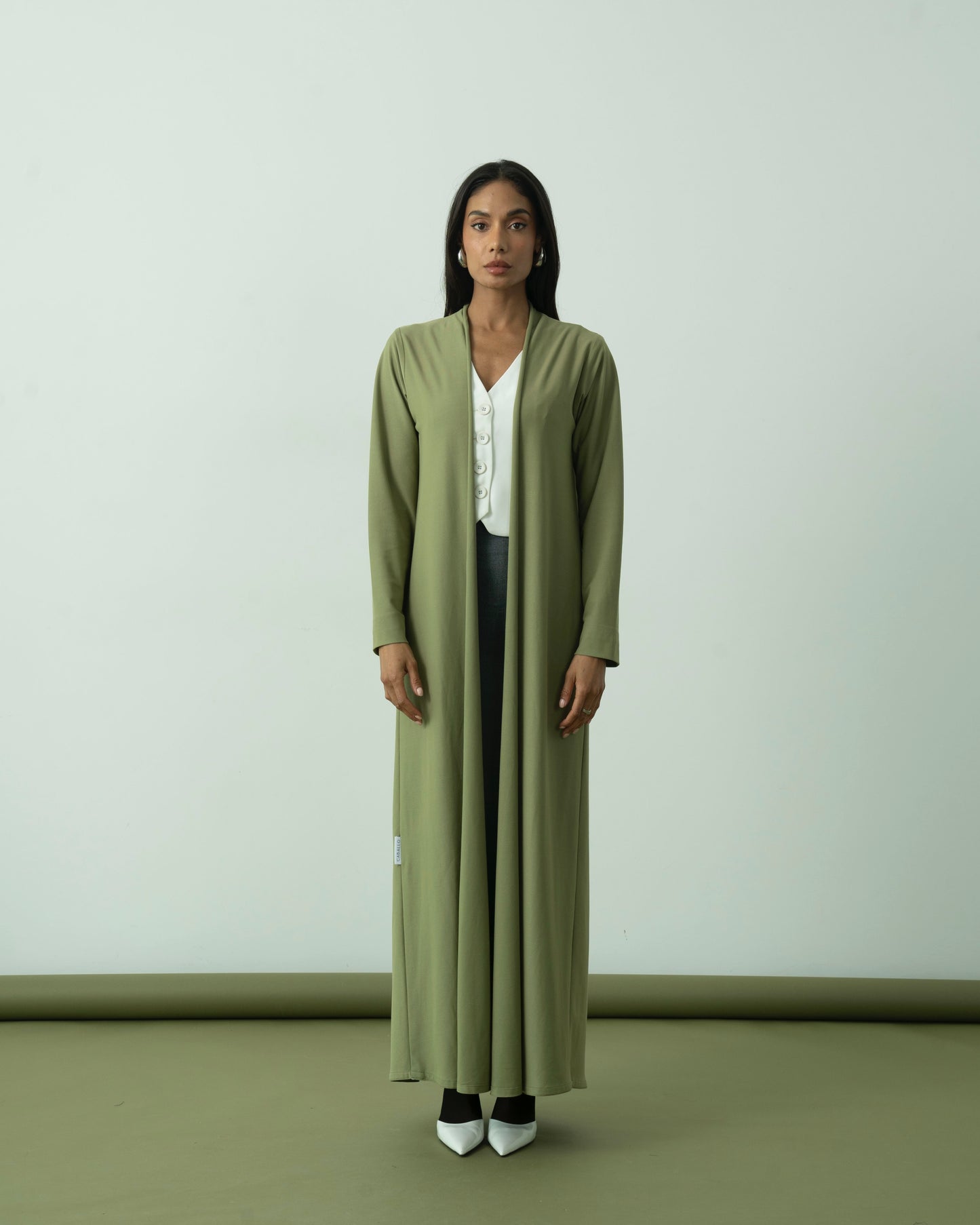Fern Green Basic Stretch Abaya