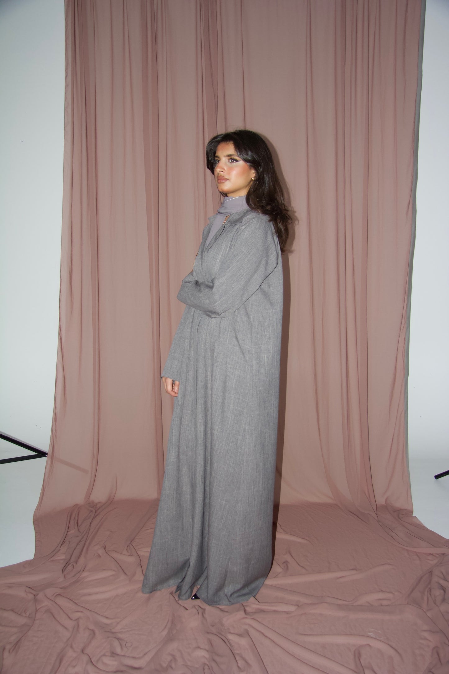Nakheel Grey Abaya