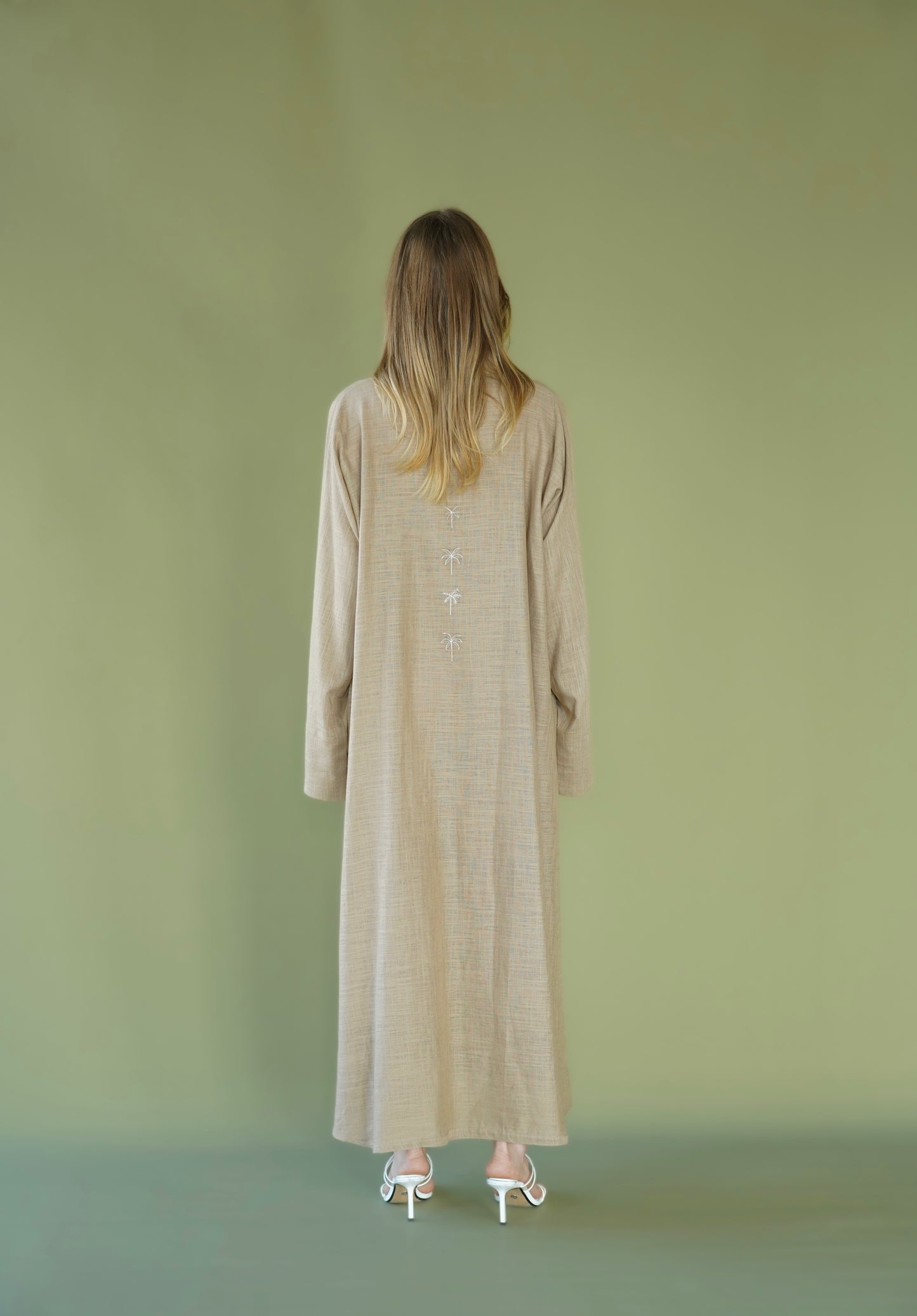 Palm Trees Biege Kaftan