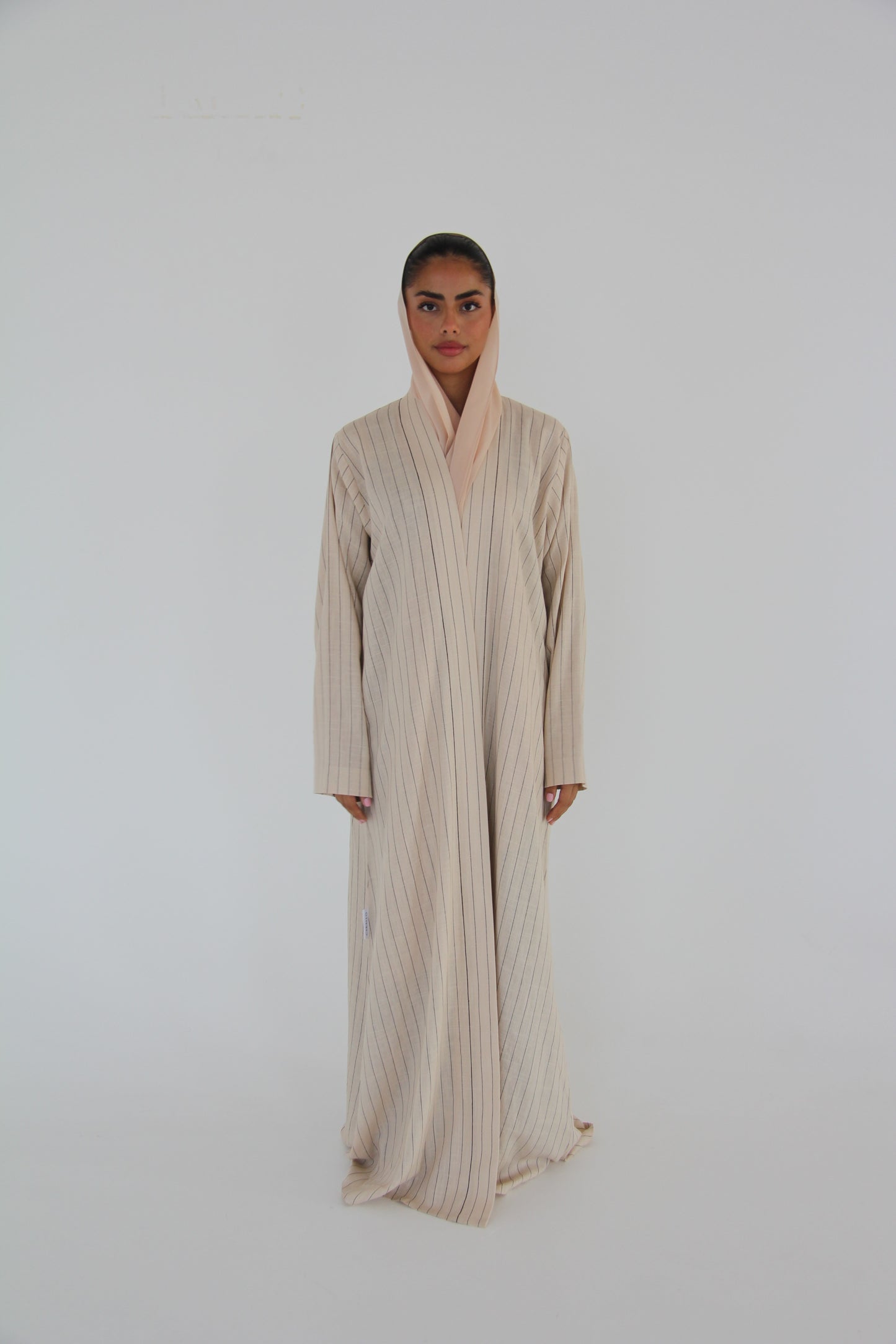 Tailored Linen Beige Abaya