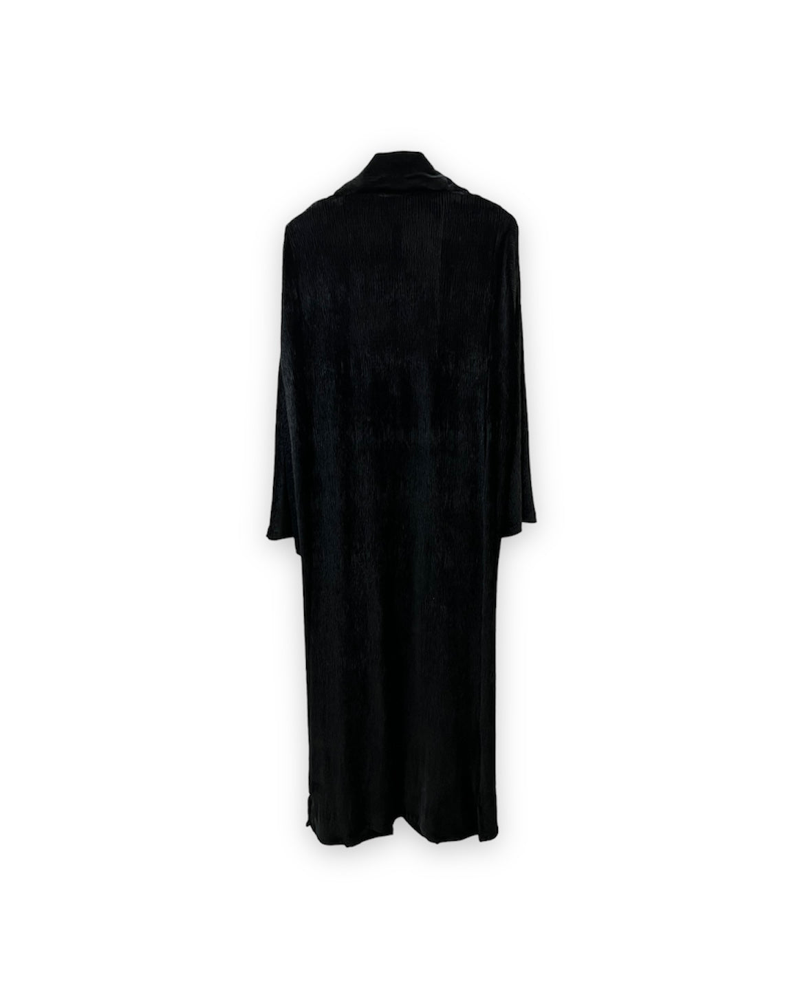 Velvet Striped Abaya (Black)