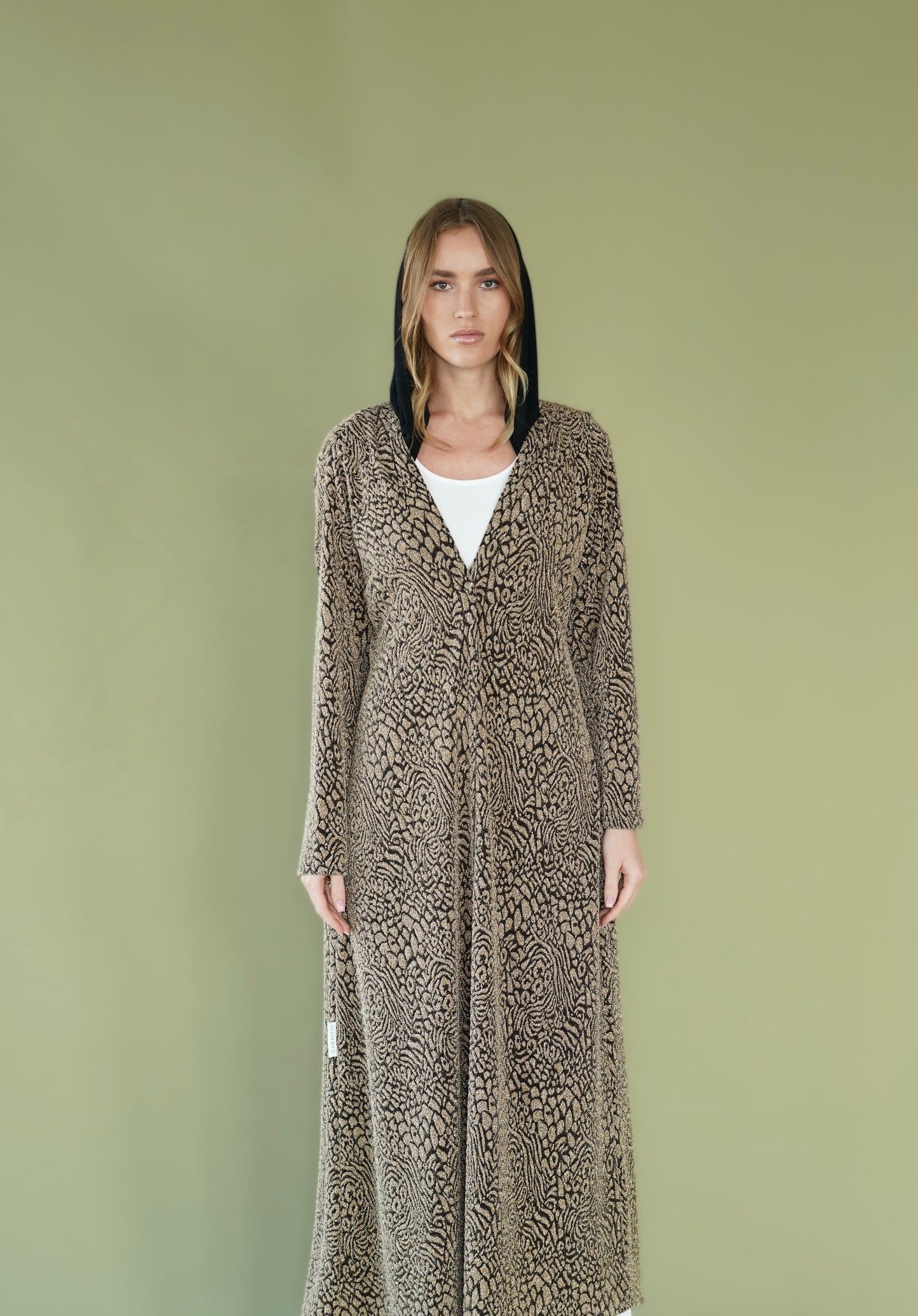 Golden Leopard Abaya