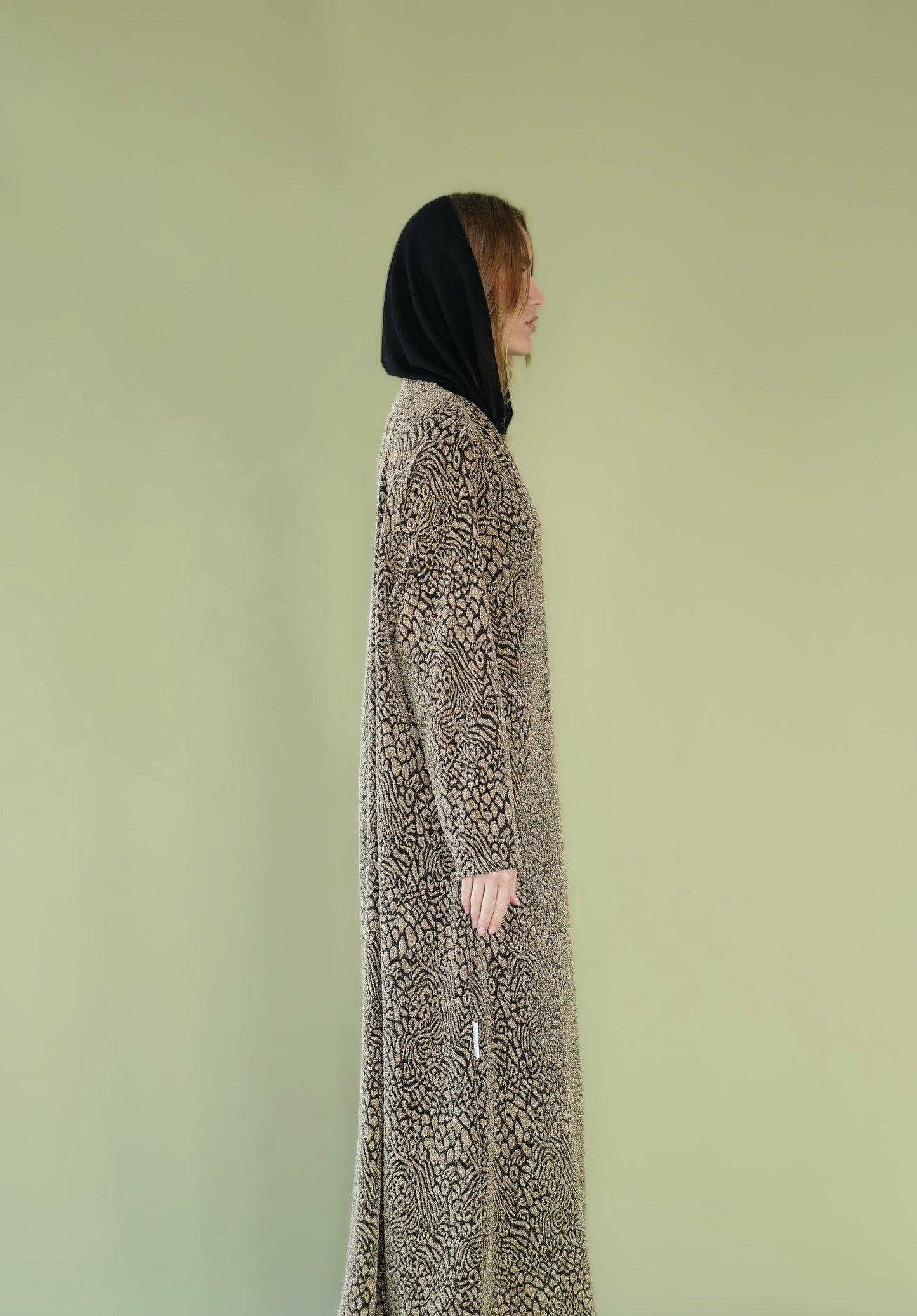 Golden Leopard Abaya