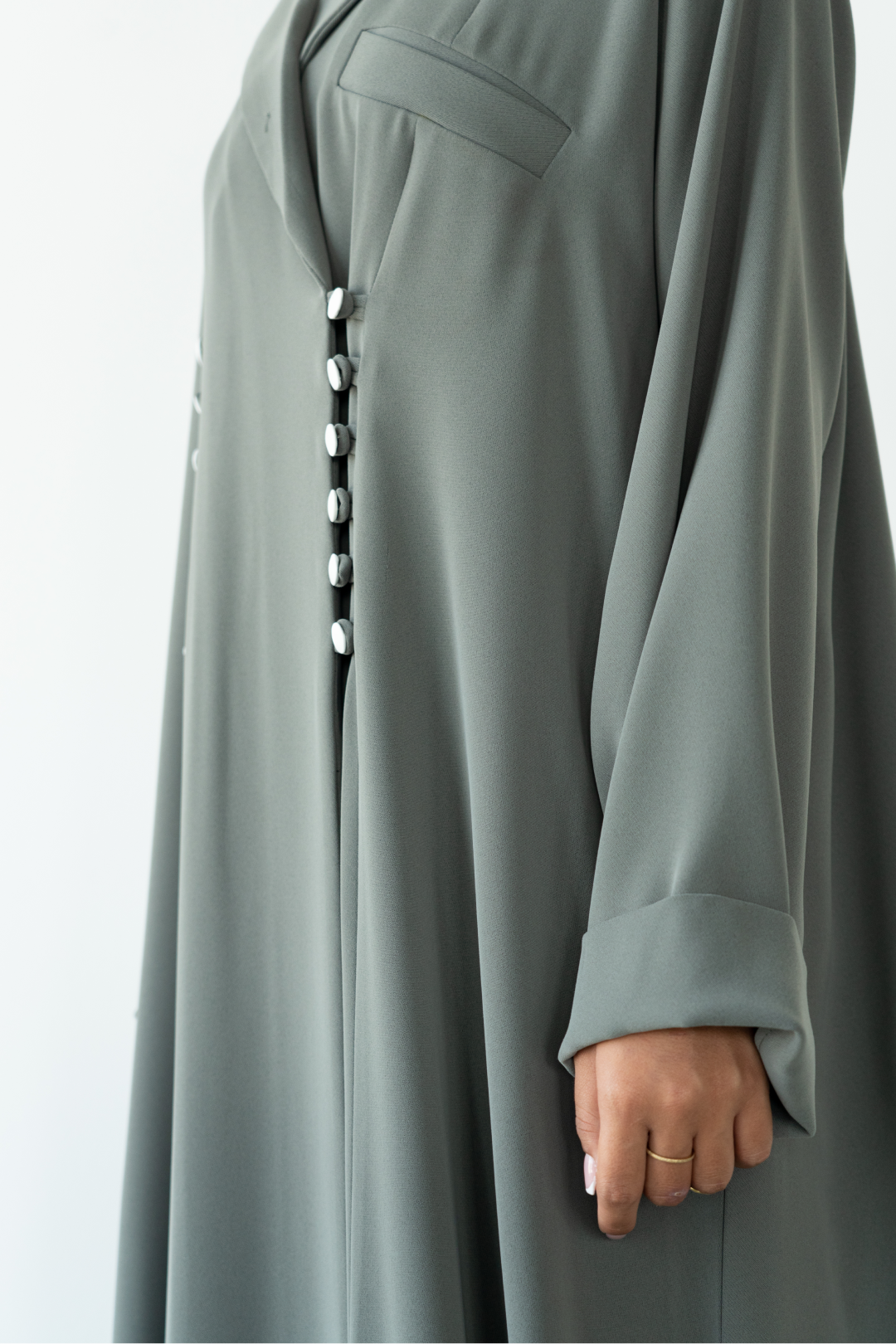 Sage Blazer Cut Abaya