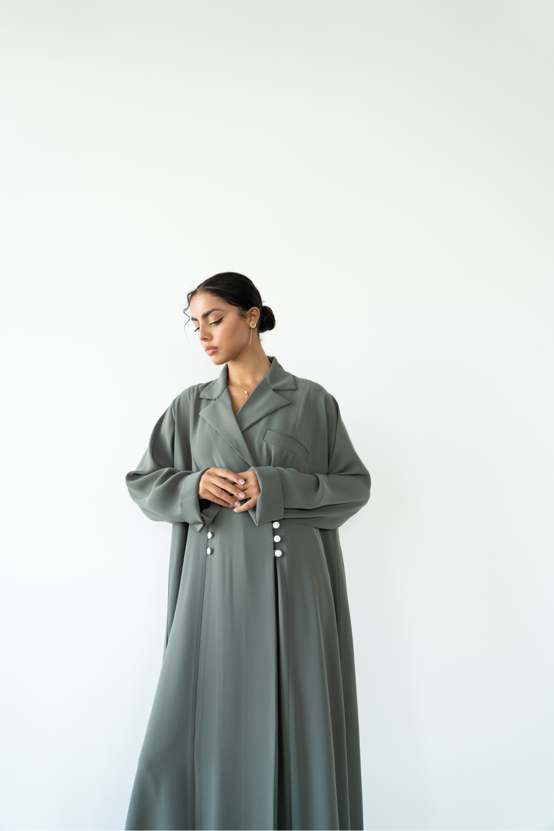 Sage Blazer Cut Abaya