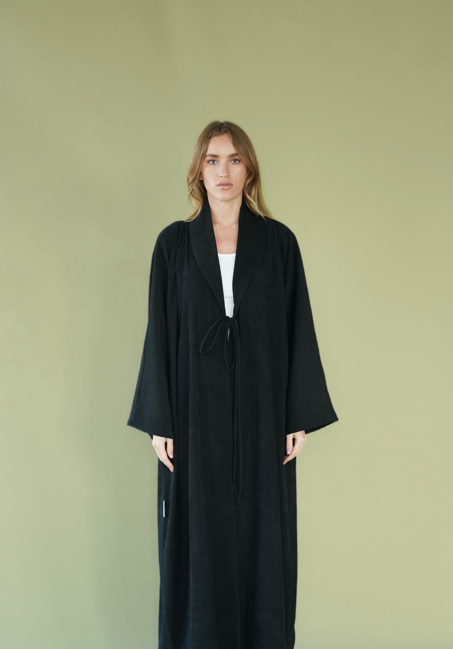 Black Striped Abaya