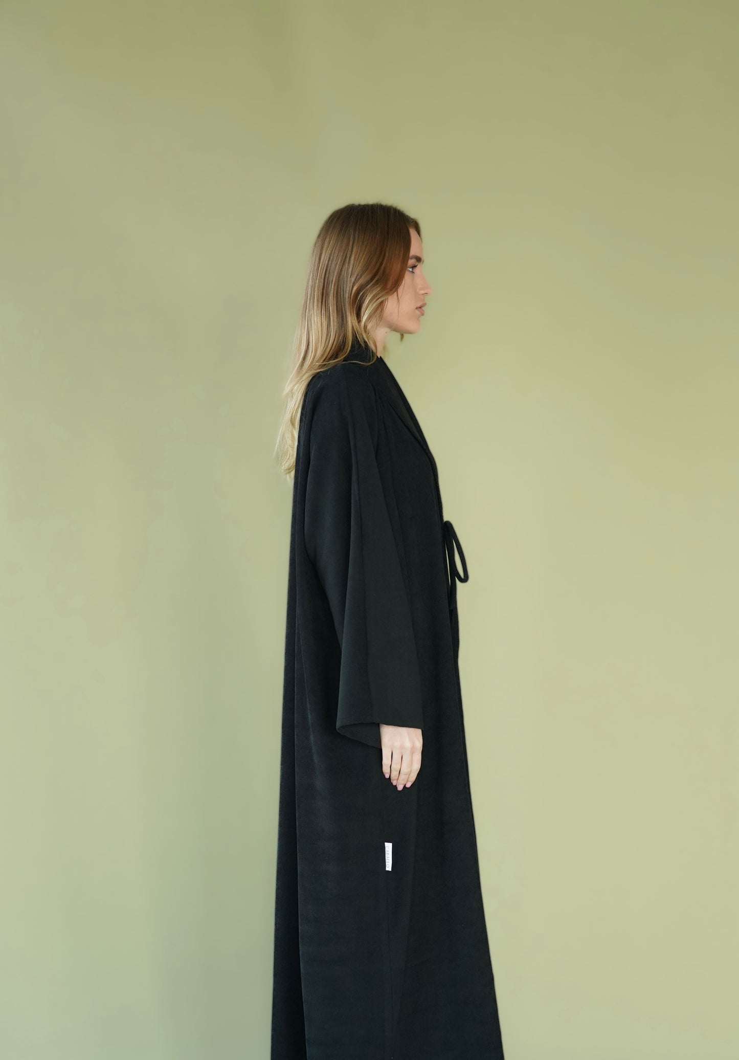 Black Striped Abaya